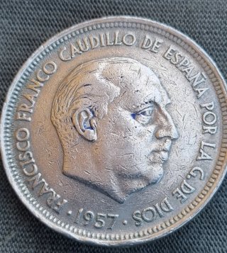 8 Monedas 50 Pesetas Franco 1957