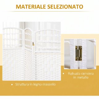 Biombo de 3 Paneles Plegable para Interiores