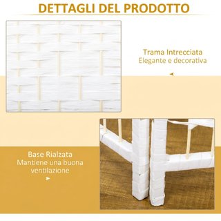 Biombo de 3 Paneles Plegable para Interiores
