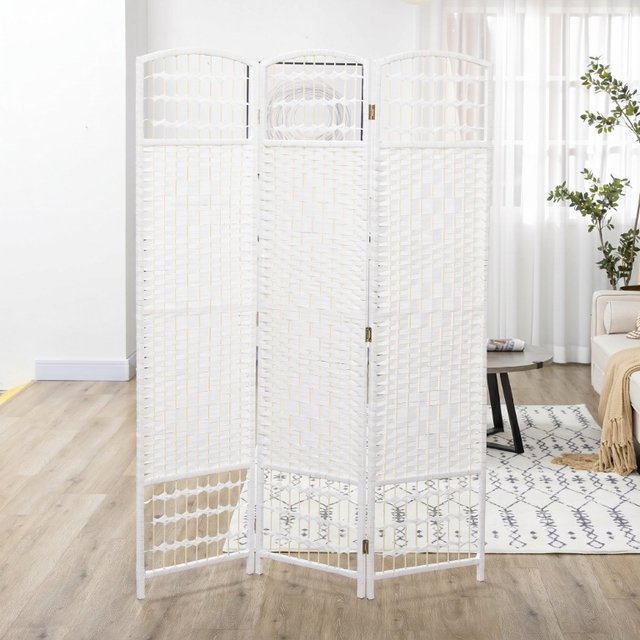 Biombo de 3 Paneles Plegable para Interiores