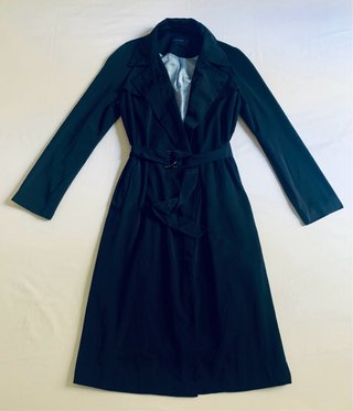 Gabardina Larga Azul Marino