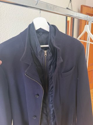 Traje azul con chaleco
