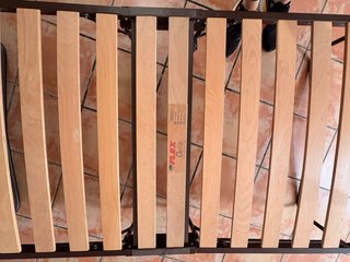 Somier Plegable con Ruedas y Lamas de Madera