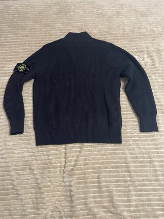 Chaqueta de punto Stone Island negra