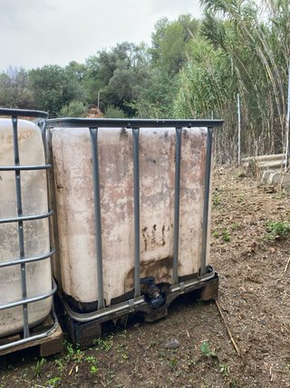 Depósito de agua IBC 1000L