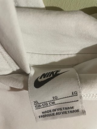 Sudadera Nike Blanca con Capucha para niño d 10-12