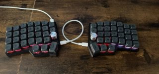 Teclado Mecánico Dividido Gris/negro