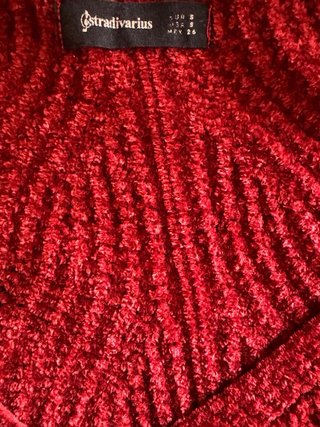 Jersey tejido rojo