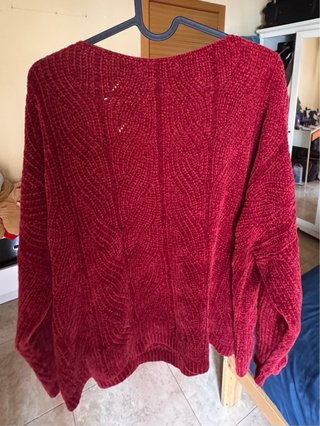 Jersey tejido rojo