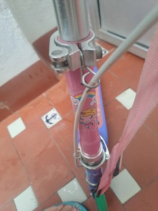 Patinete infantil Oxelo rosa y morado