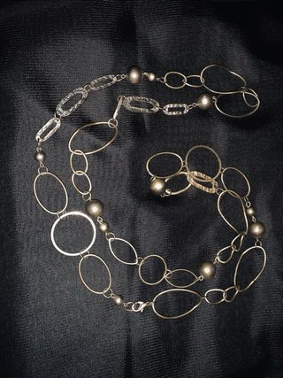 Collar de Eslabones Plateado
