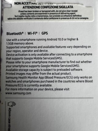 Samsung Galaxy Watch 6 40mm GPS Negro