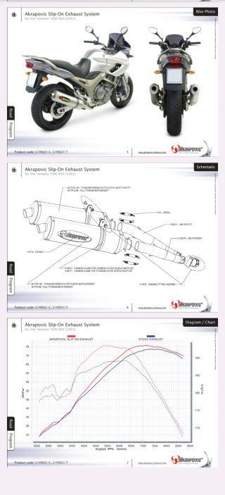 Akrapovic Dual doble Slip On Yamaha TDM 900