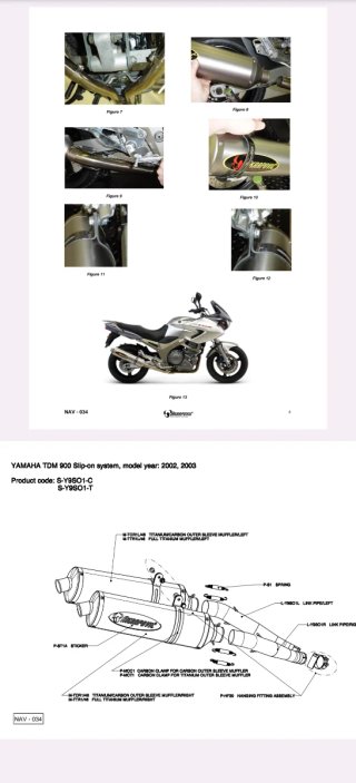 Akrapovic Dual doble Slip On Yamaha TDM 900