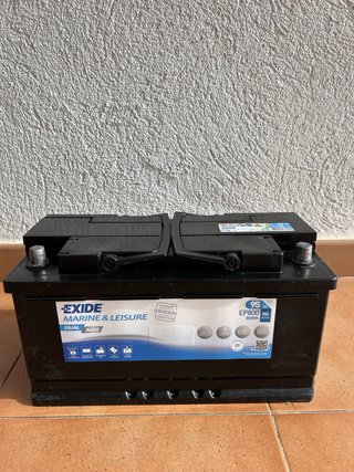 Batería Exide 95Ah Dual AGM Náutica/Camper