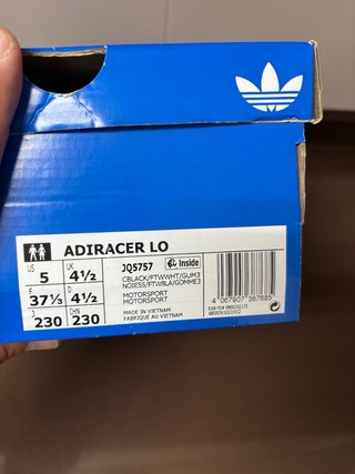 Adidas Adiracer LO Negras talla 37 1/3