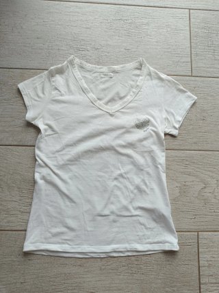 Camiseta Oysho Corazón Brillante Talla S