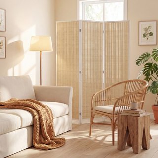 Biombo Interior de 3 Paneles Plegable