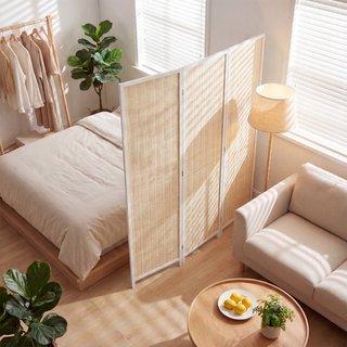 Biombo Interior de 3 Paneles Plegable