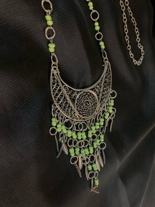 Collar Boho con Luna y Abalorios