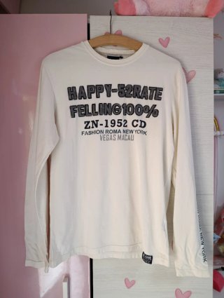 Camiseta de Manga Larga Blanca