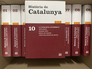 Història de Catalunya 10 toms Ed. 62