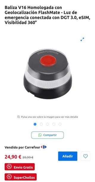 Baliza V16 Geolocalizable