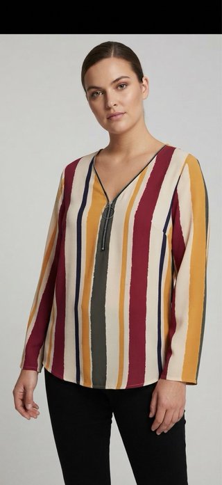Blusa de Rayas Verticales nueva