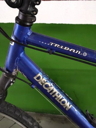 Bicicleta Decathlon azul