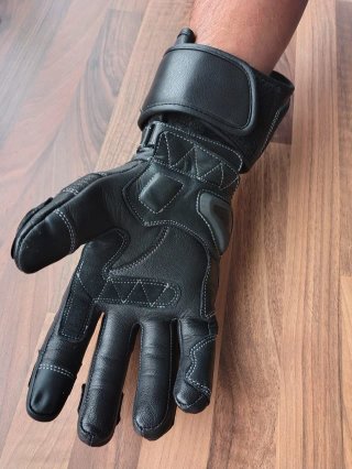 Guantes de moto deportivos, 100% Piel, talla M