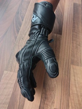 Guantes de moto deportivos, 100% Piel, talla M