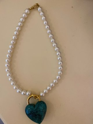 Collar Bimba y Lola Perlas Corazón