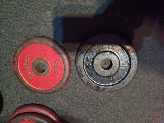 6Discos de pesa Salter 2de 2kg 2de 3kg 2de 4kg