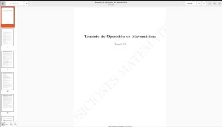 Temario Oposiciones Matemáticas