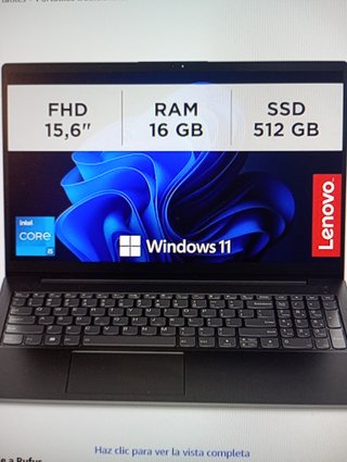 Portátil Lenovo i5 16GB RAM 512GB SSD