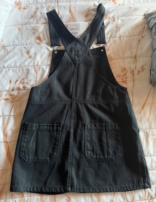 Peto vaquero negro Pull&Bear Talla S