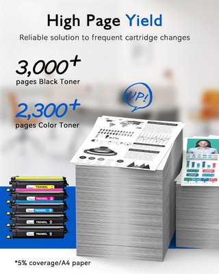 TN248XL TONER BROTHER 5 CARTUCCE 2 NERI 3000PAG