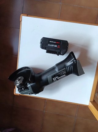 AMOLADORA RADIAL WURTH BATERÍA EWS 18-A/125