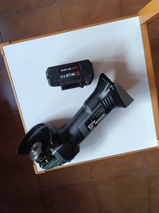 AMOLADORA RADIAL WURTH BATERÍA EWS 18-A/125