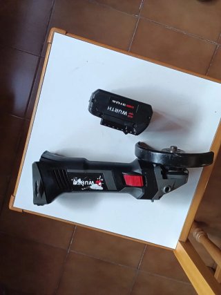 AMOLADORA RADIAL WURTH BATERÍA EWS 18-A/125
