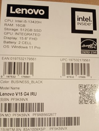 Portátil Lenovo i5 16GB RAM 512GB SSD