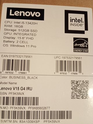 Portátil Lenovo i5 16GB RAM 512GB SSD