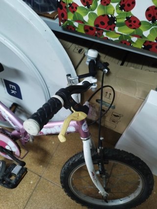 Bicicleta Infantil Rosa Plegable