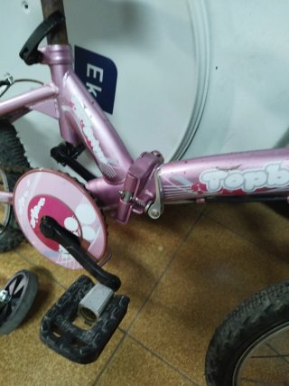 Bicicleta Infantil Rosa Plegable