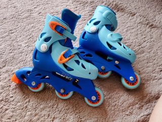 Patines Infantiles Oxelo Talla 29-32 + Proteccione