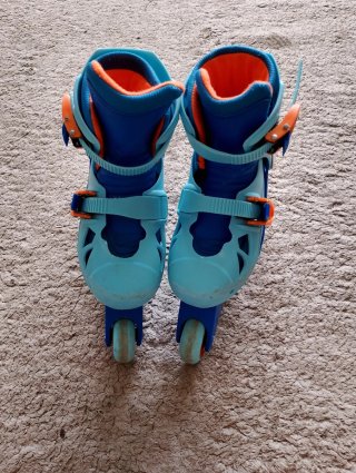 Patines Infantiles Oxelo Talla 29-32 + Proteccione