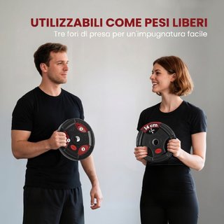 Juego de Discos de Peso 2x15 kg con Agujero de 5