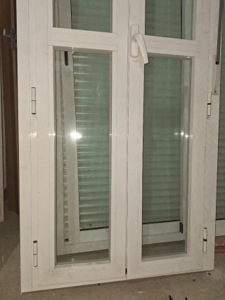 Balconera aluminio 90x226 cristal normal