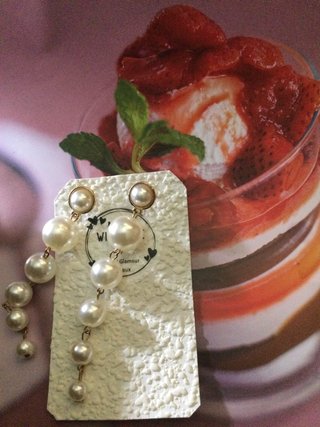 Oferta-Pendientes largos de perlas