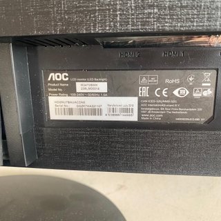 PC HP i7 8GB RAM 256GB SSD 2TB + Monitor 24